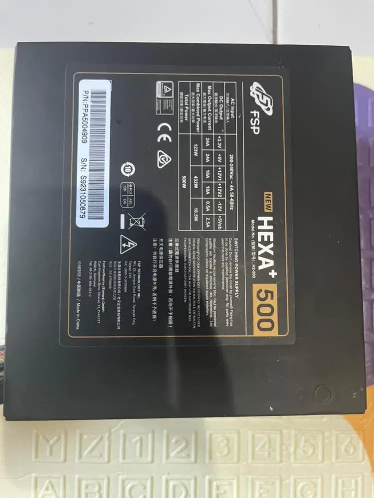 Psu 500 watt hexa+