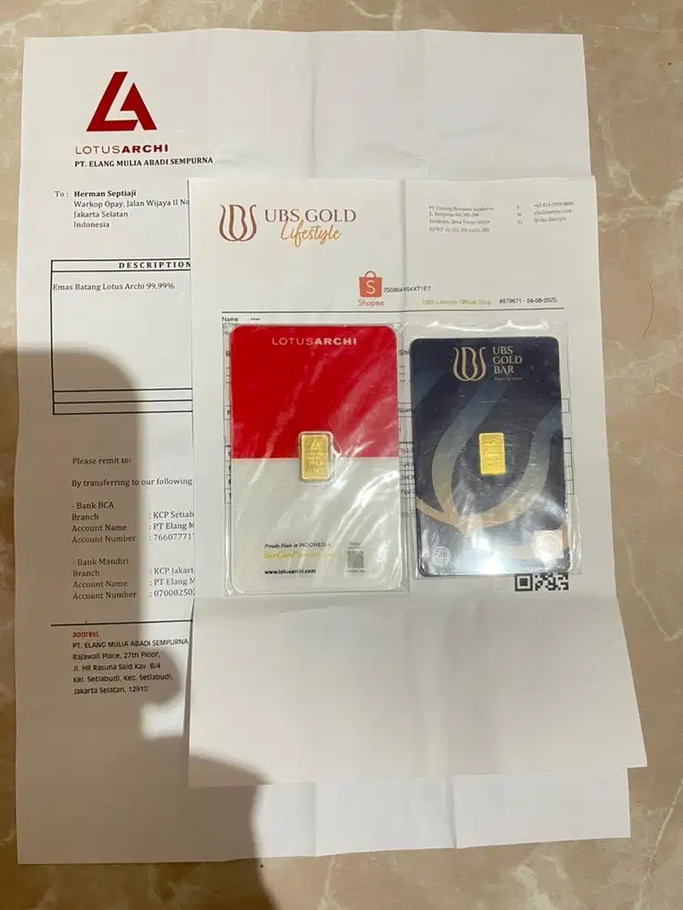 LM Lotus 1 gr & Ubs 1 gr