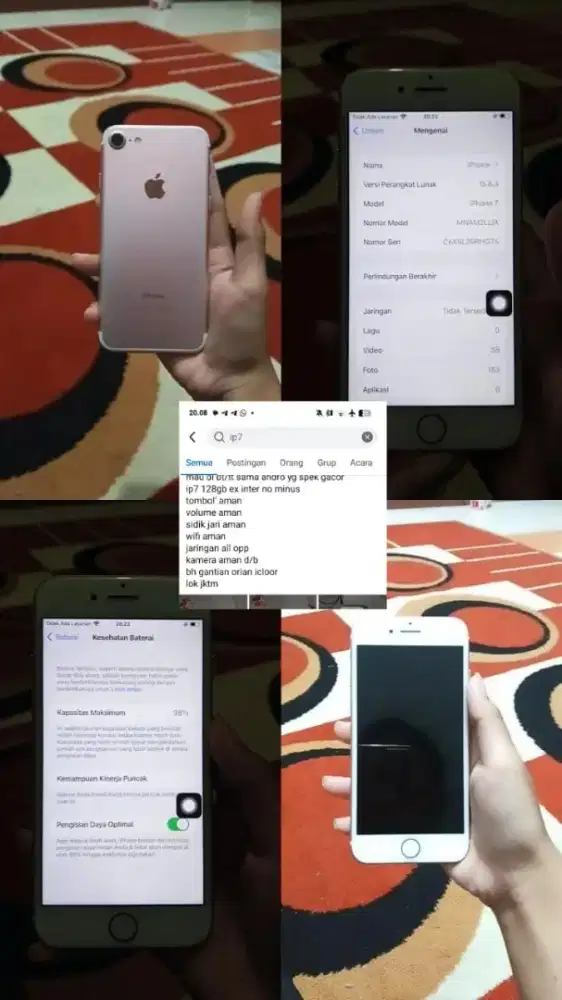 IPHONE 7 128GB ROSEGOLD EX INTER