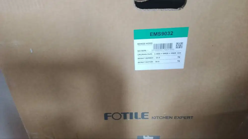 Jual cepat merek fortile alat pengisap asap dapur atau eksos baru