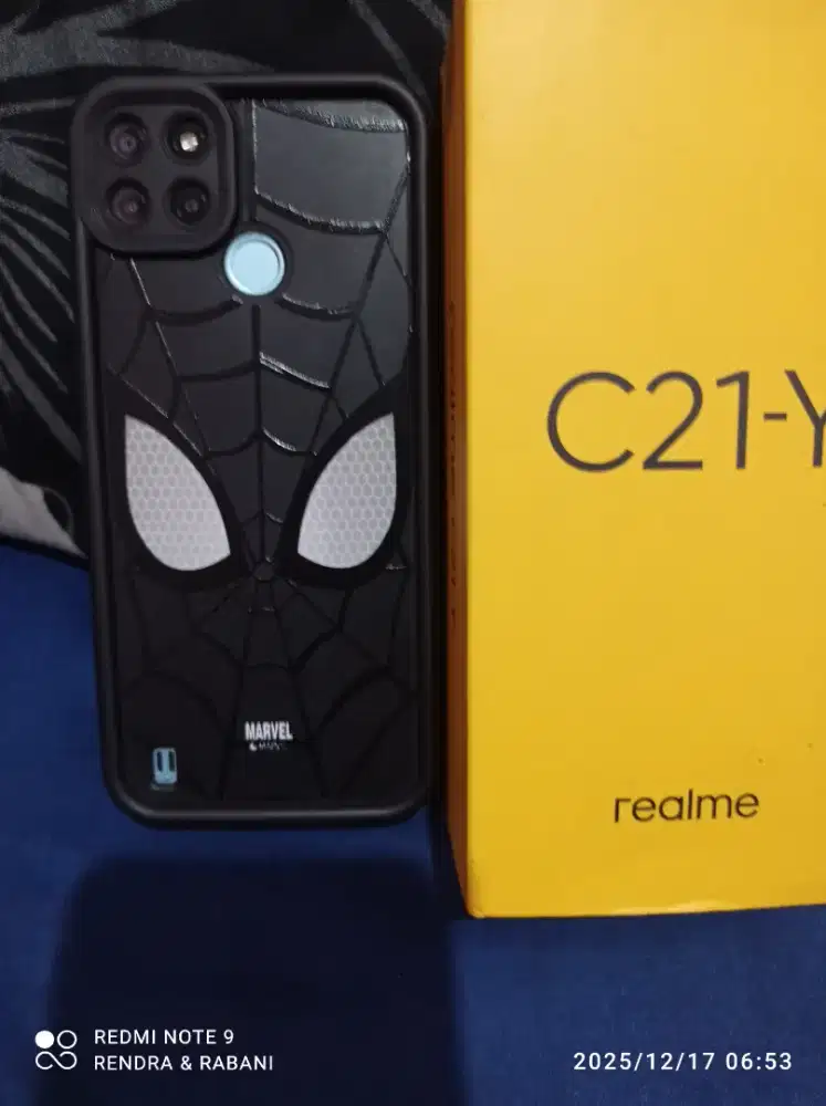 Realme c21y ram 4/64.fullset.retak 3 helai.lcd masih original