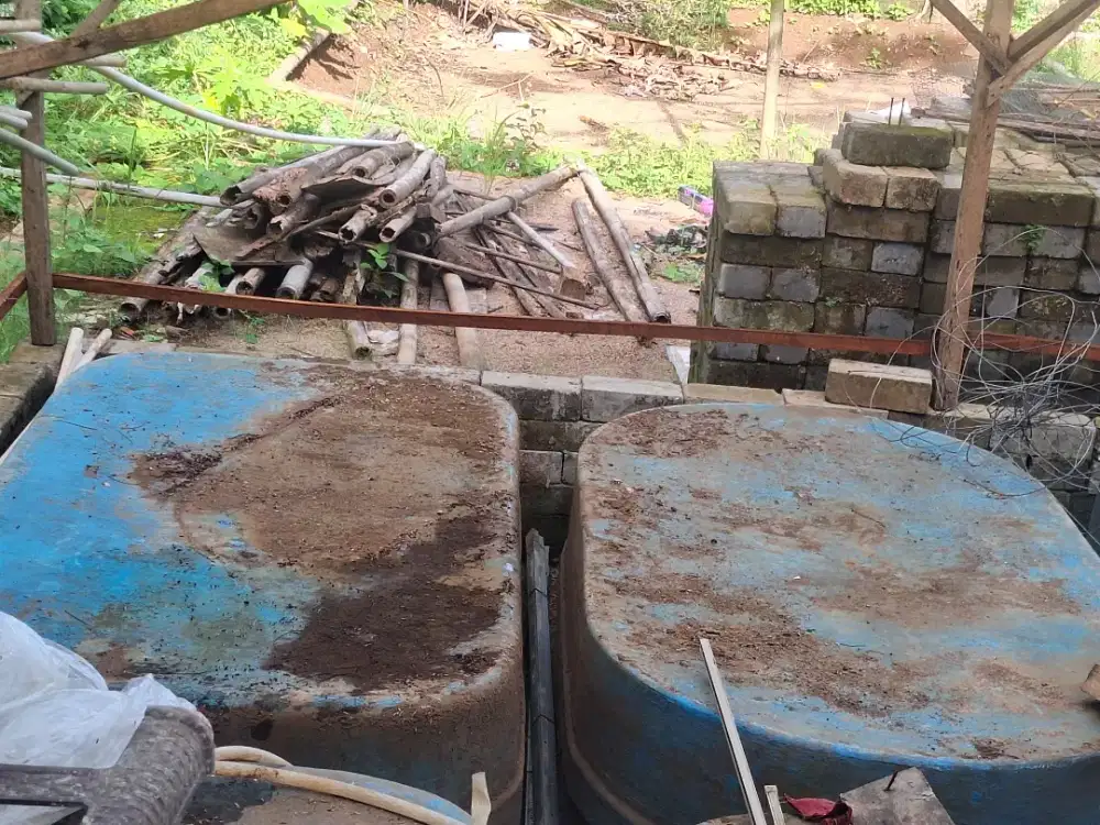 BAK FIBER KOLAM IKAN 2X1 barang BEKAS NEGO