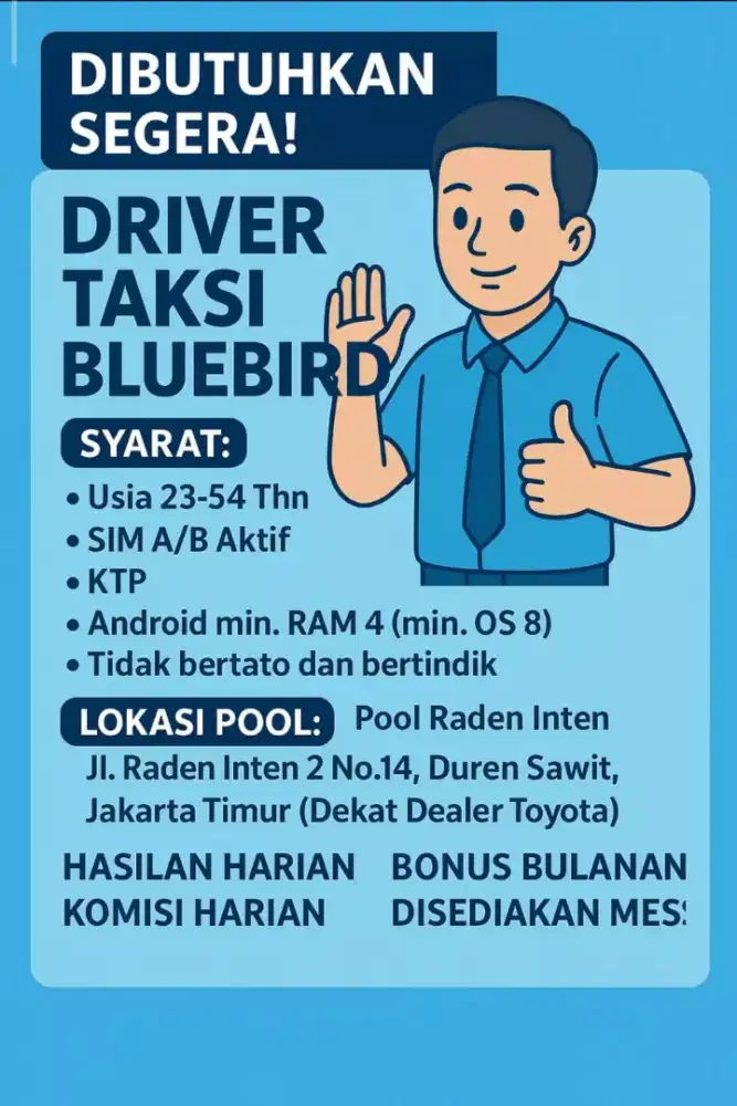 Lowongan driver taksi online