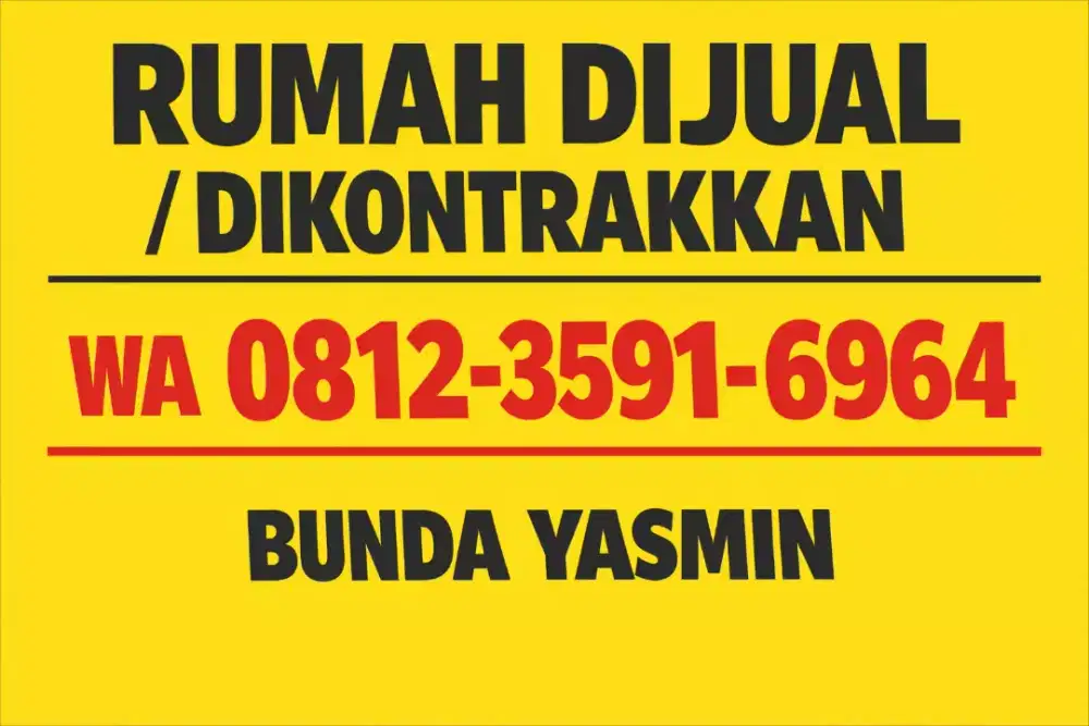 Rumah dijual siap Huni