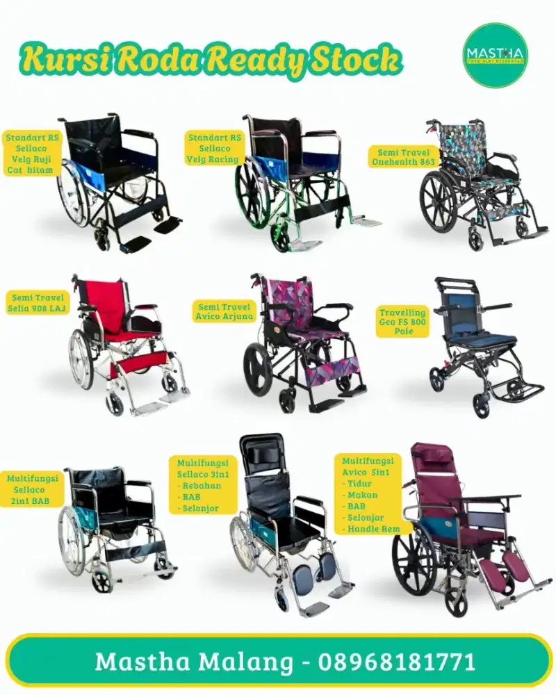 Dijual kursi roda