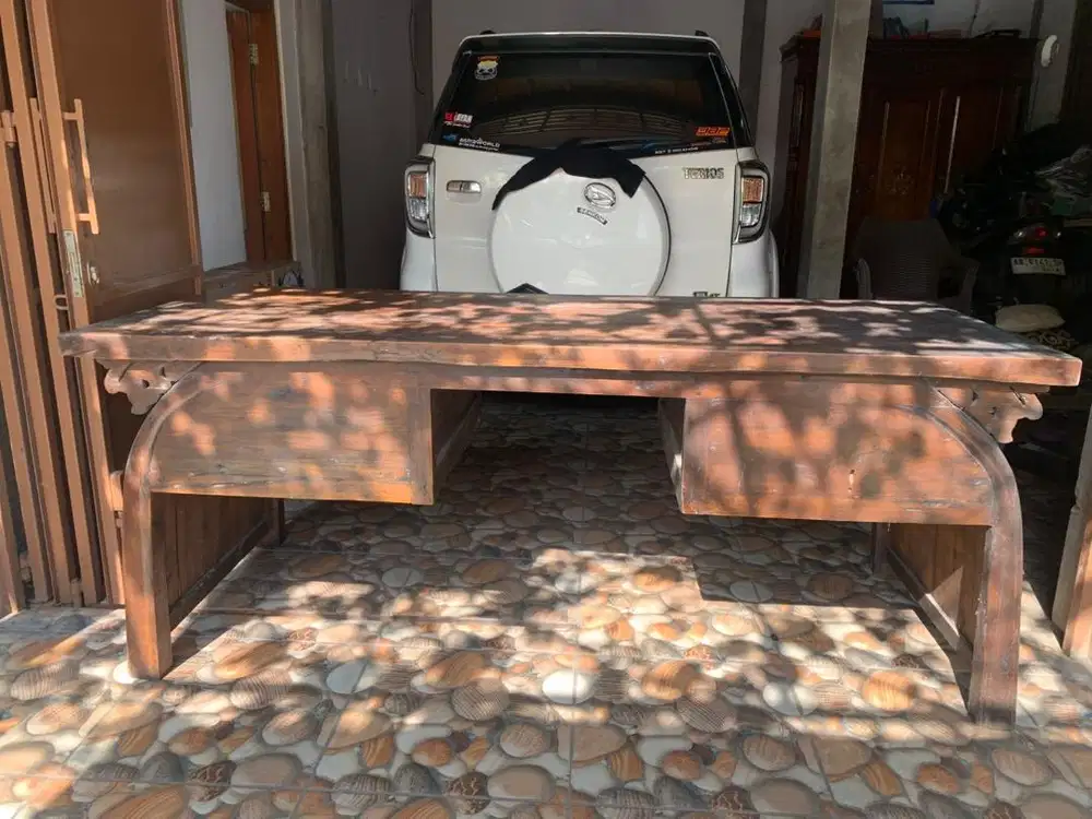 Dijual Murah Meja Kantor Kayu Jati Asli, ANTIK