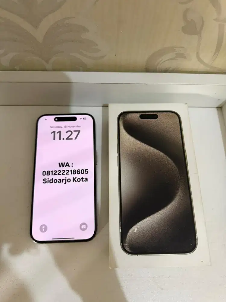 iPhone 15 Pro 128gb Natural Titanium Like New