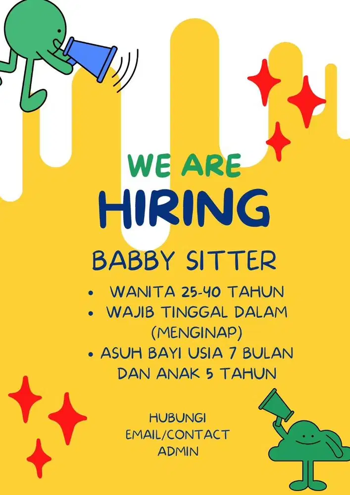 Dibutuhkan Pengasuh Bayi (Baby Sitter) Menginap