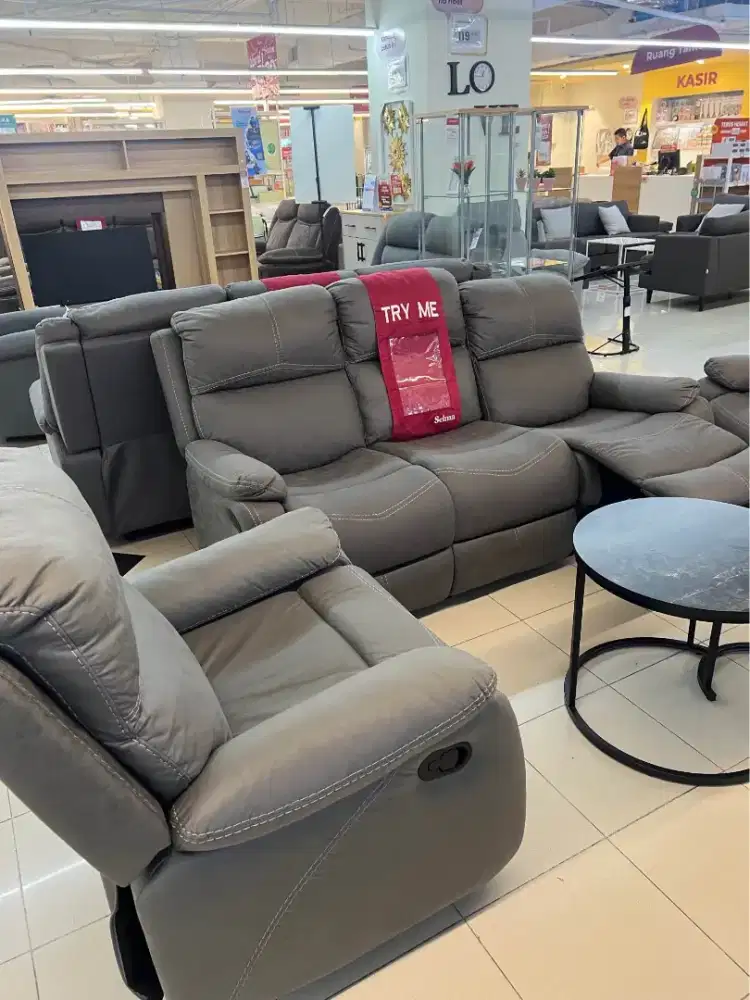 SOFA SET RECLINER MURAH