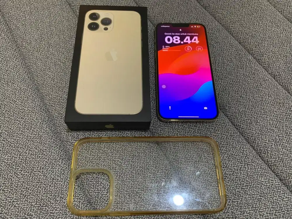 Iphone 13 promax 128gb gold all operator 5G fullset resmi IBOX PA/A