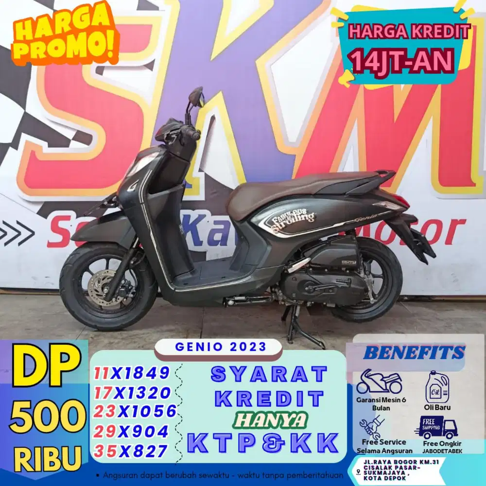 ( genio 2023 DP:500 syarat kk dan ktp cash credit