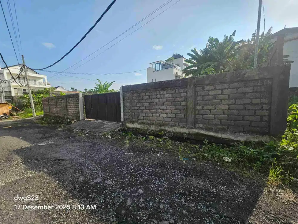 dijual tanah premium lingkungan villa lokasi brawa canggu