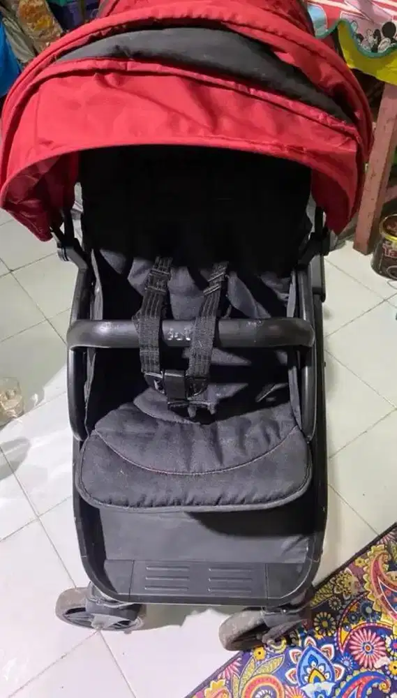 stroller double merk joie