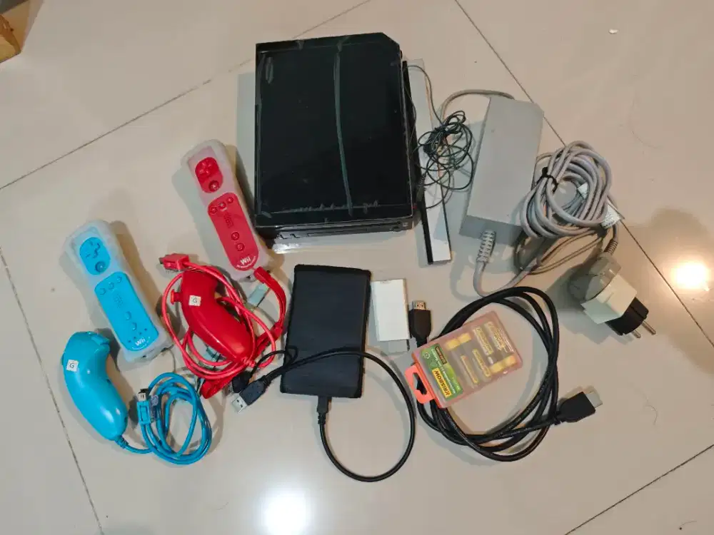 Jual nintendo wii fullset + bonus