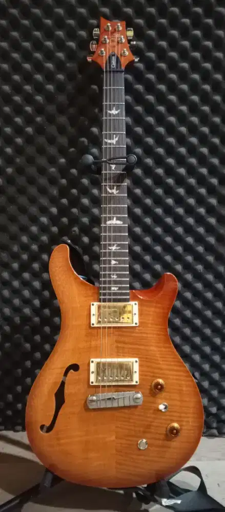Gitar listrik PRS SE custom 22 semi hollow MIK upgrade pickup Dimarzio