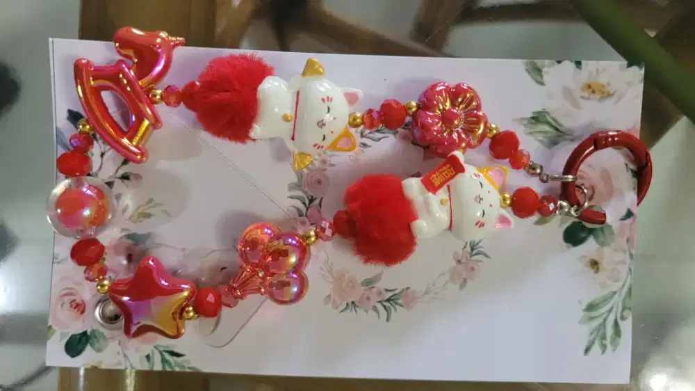 Bag charm gantungan kunci premium