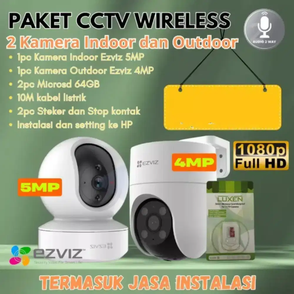paket cctv ezviz 5mp & 4mp