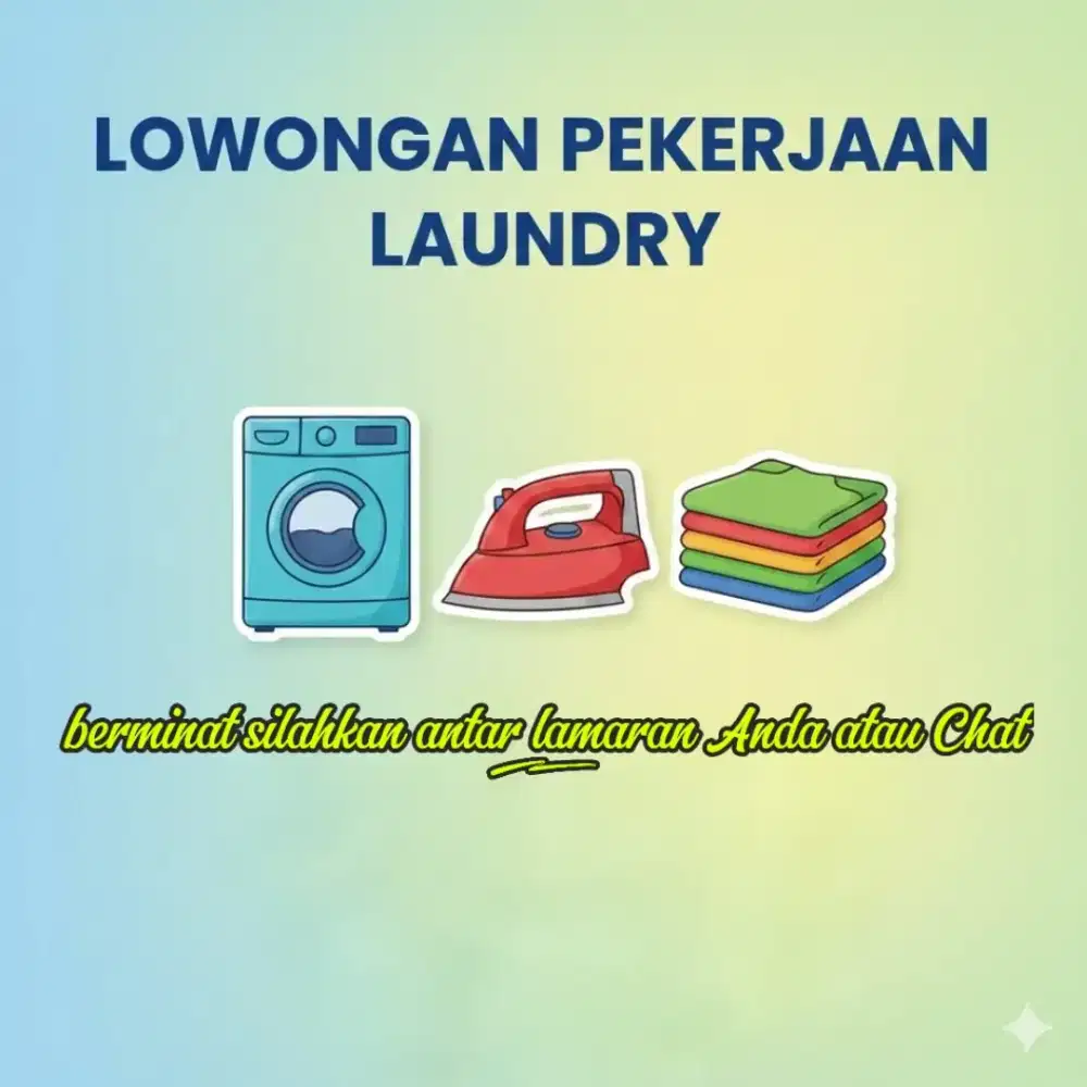 Lowongan Kerja Admin Laundry