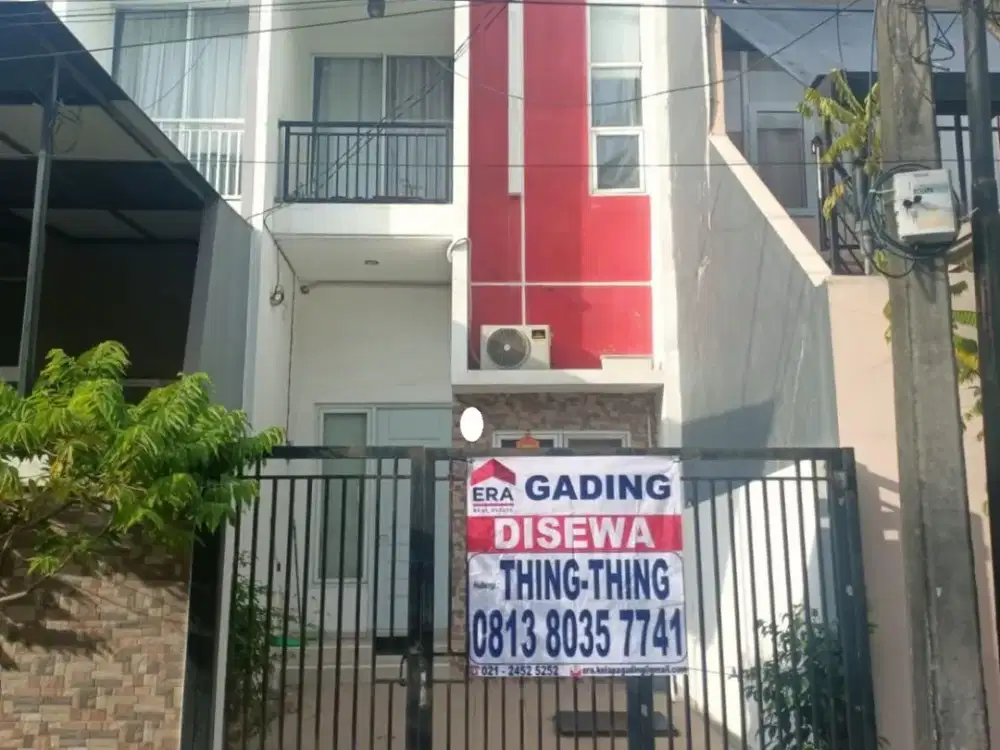 Ss.2781- Disewakan !! Rumah Siap Huni Minimalis 4 x 15 di Gading Griya Lestari Hadap Selatan