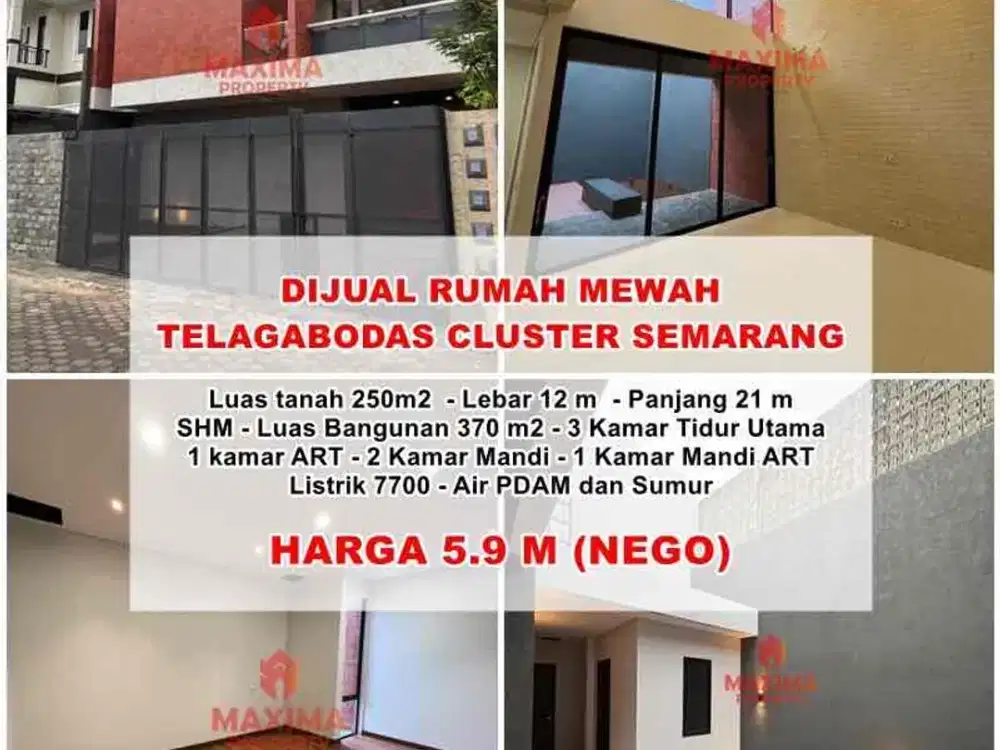 di jual rumah mewah di kota semarang jalan telaga bodas