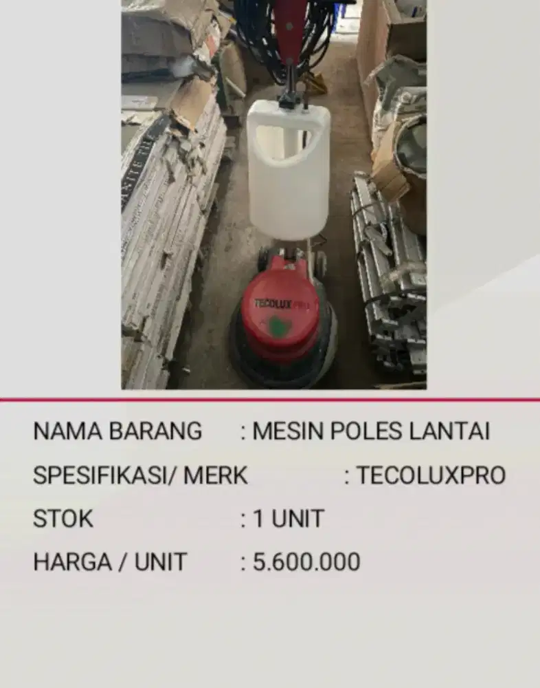 Mesin poles lantai