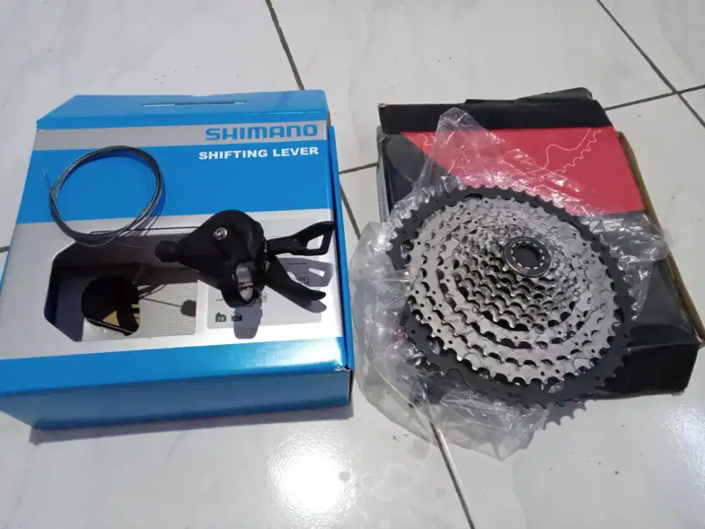 Di jual shifter deore 10 speed & sprocket merk RAZE 10 speed 11-50t