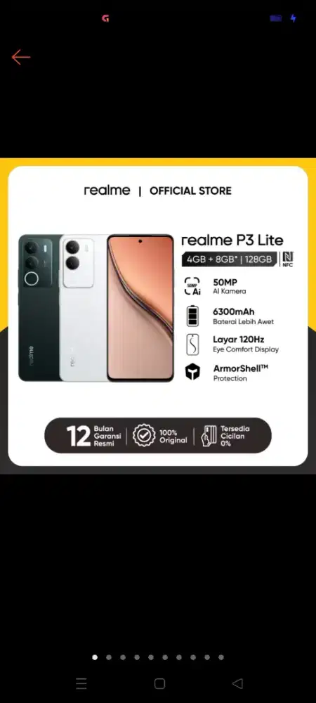 Realme P3 lite. Kondisi mulus.