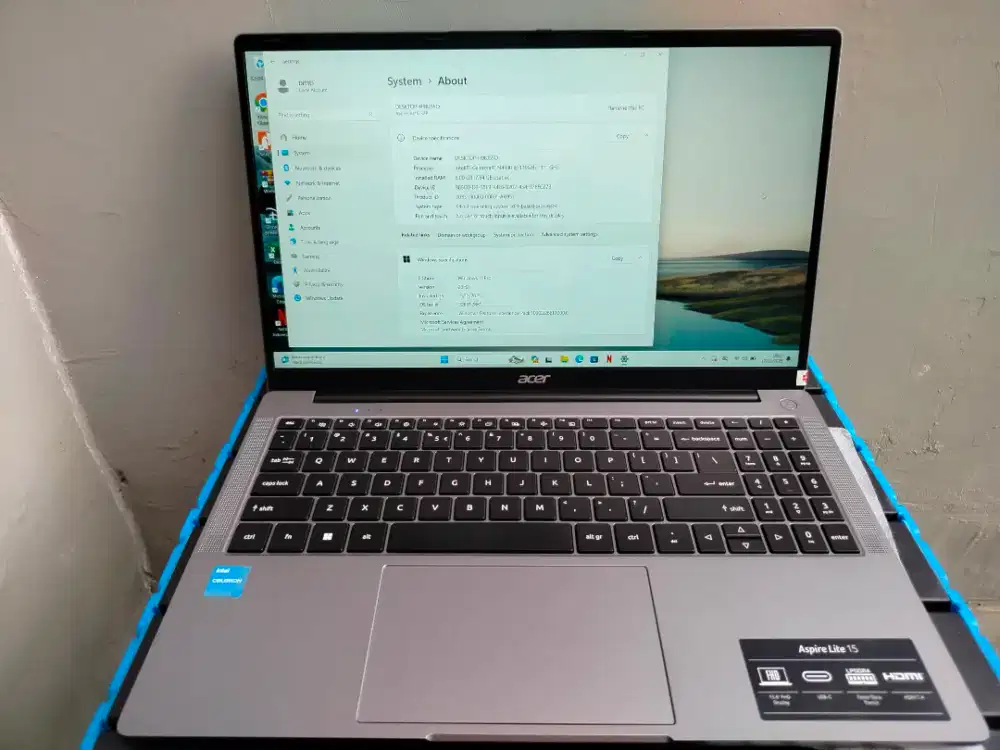 Laptop Acer aspire Lite 15 Intel Celeron Ram 8/256