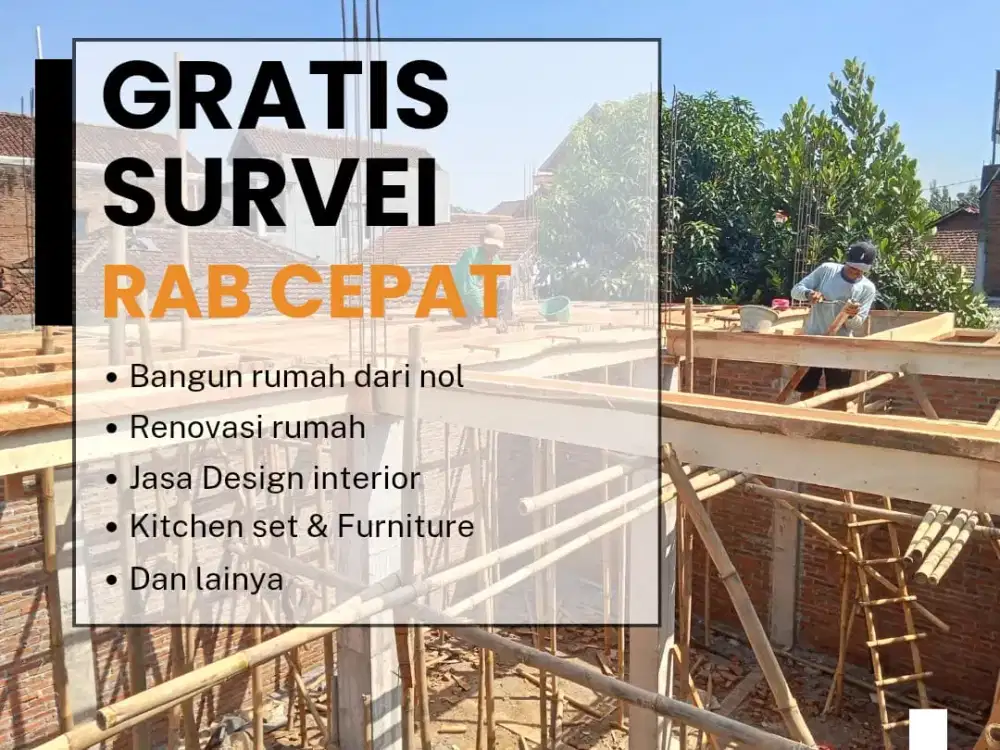 Bangun Rumah Dari Nol • FREE Survei •RAB Cepat •Kontraktor Profesional