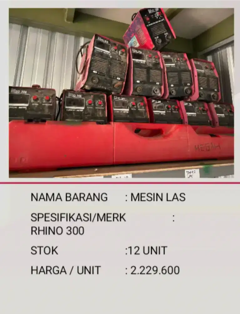 Dijual Mesin Las