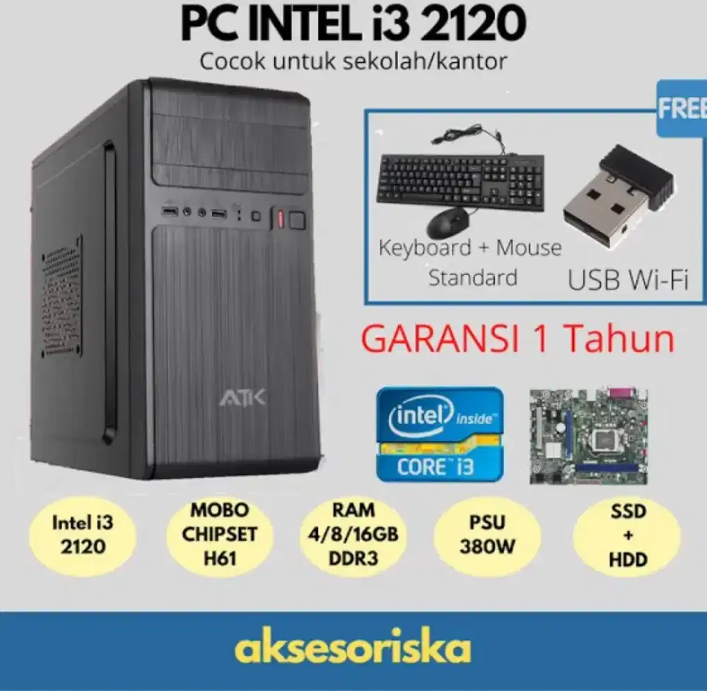 Komputer Komplit DDR4 /PC Rakitan DDR4