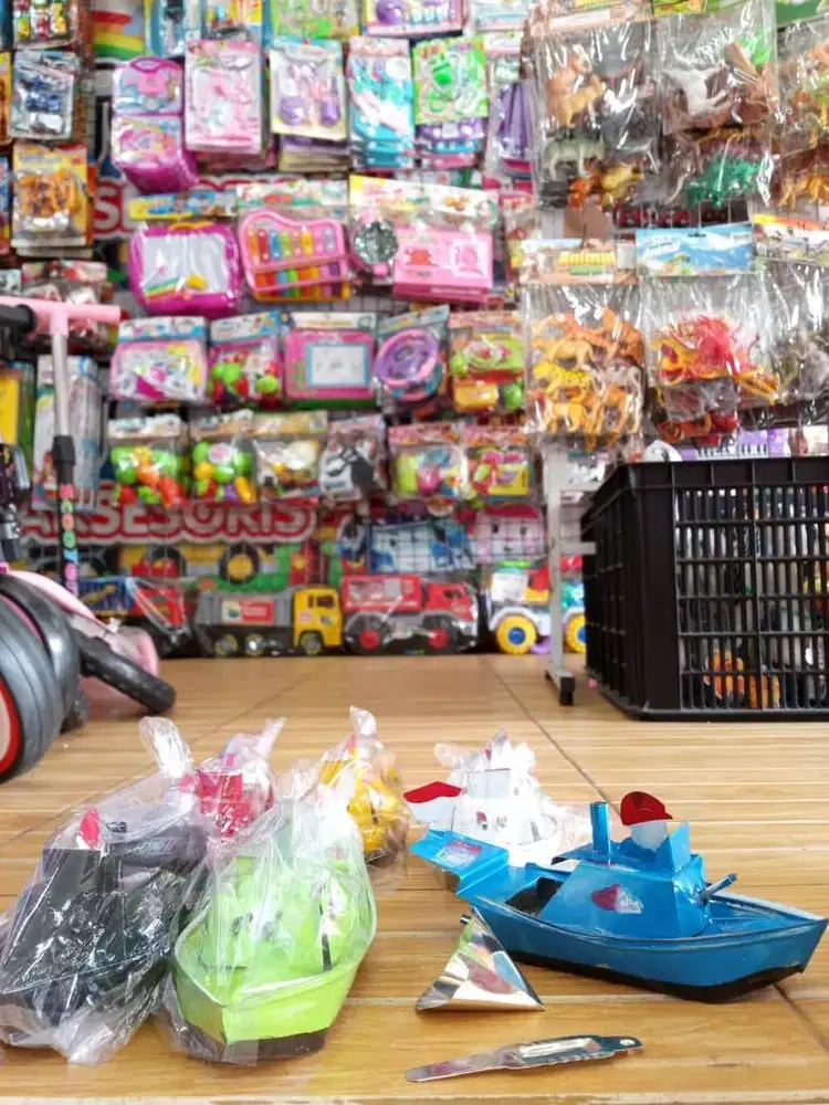 mainan anak kapal besar otok-otok minyak