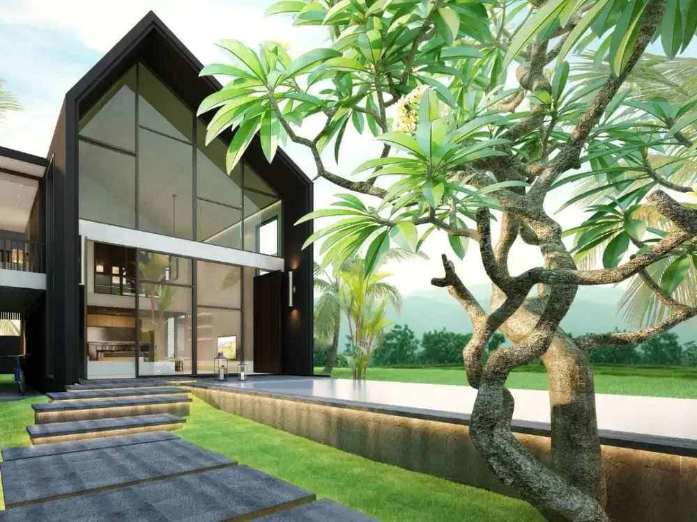 Villa 2 Kamar Tidur dengan Pemandangan Sawah di Cepaka (B-CP26)