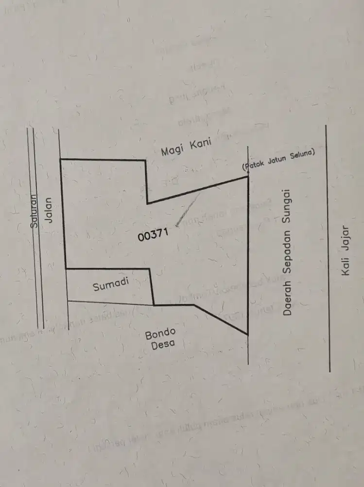 Di Jual Tanah Pekarangan Lokasi Strategis + Jati Super (Luas: 2461 m2)