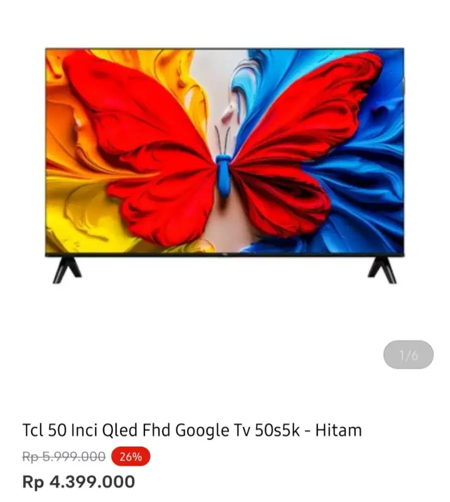 TCL GOOGLE TV QLED 50 INCI