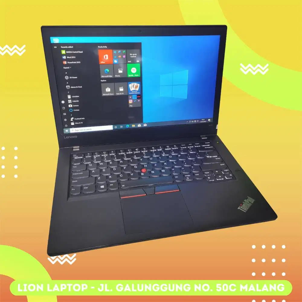 RAM 8GB SSD 256GB i5 Touchscreen Lenovo Thinkpad T470 [17|12]