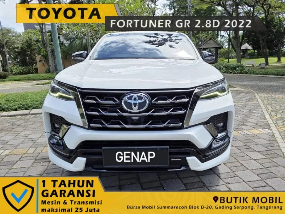 Fortuner GR Sport 2,8 Diesel AT 2022 Putih
