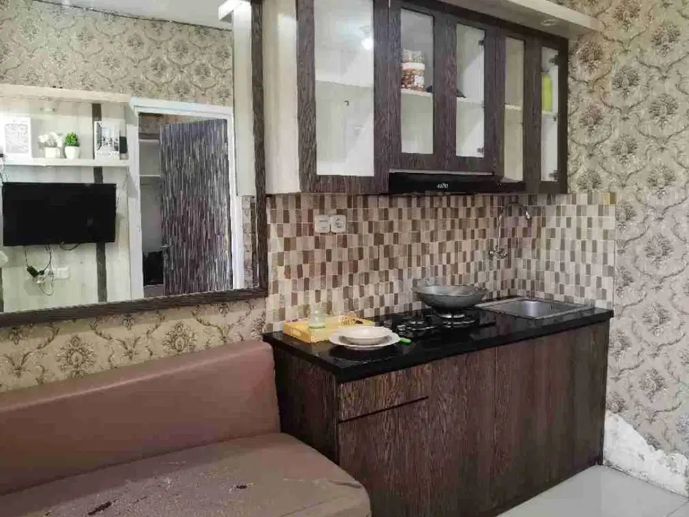 APARTEMEN SEWA TAHUNANAN/BULANAN TIPE 2BR TOWER ORCHID ATAS MALL GREEN PRAMUKA CITY