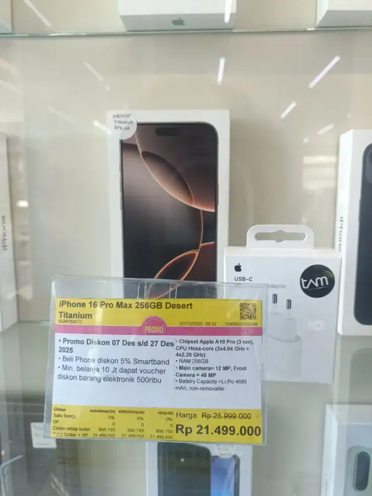 Kredit Kredivo iPhone 16 Pro Max 256GB Bunga 0 Tanpa Dp