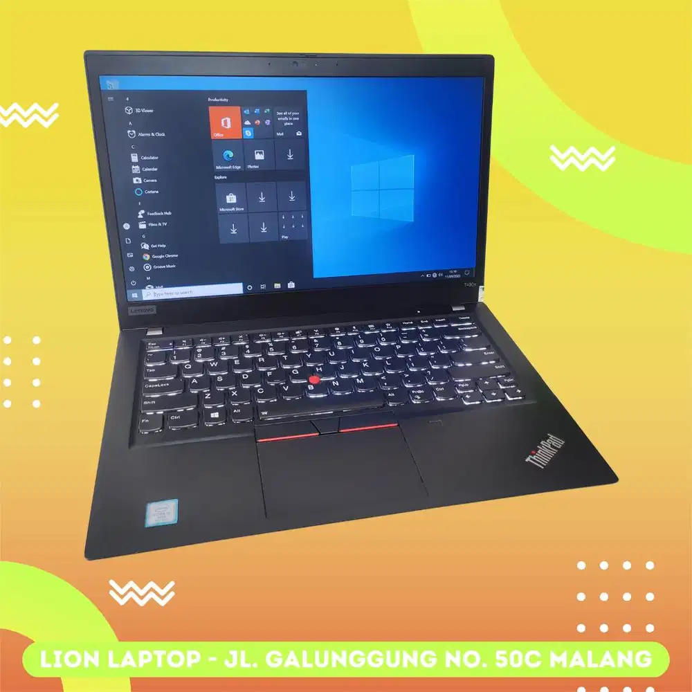 RAM 16GB SSD 512GB Core i5 Slim Lenovo Thinkpad T490s [17|12]