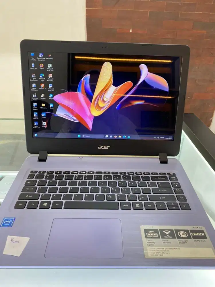 Acer intel celeron N4000 aspire 3 ram 4/512 gb hdd