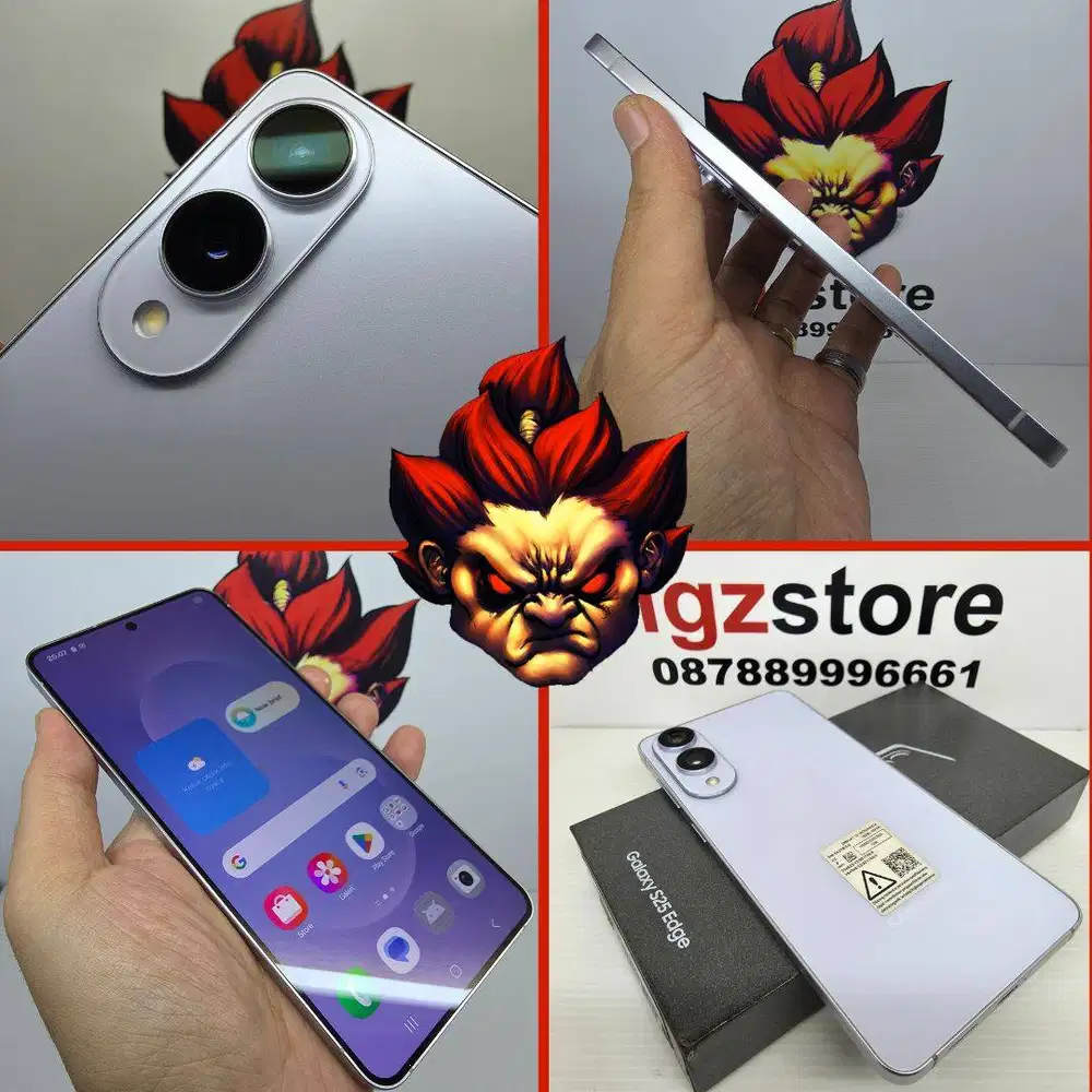 Samsung S25 Edge Icy Blue12/256/512 SEIN Fullset Super Mulus No Minus