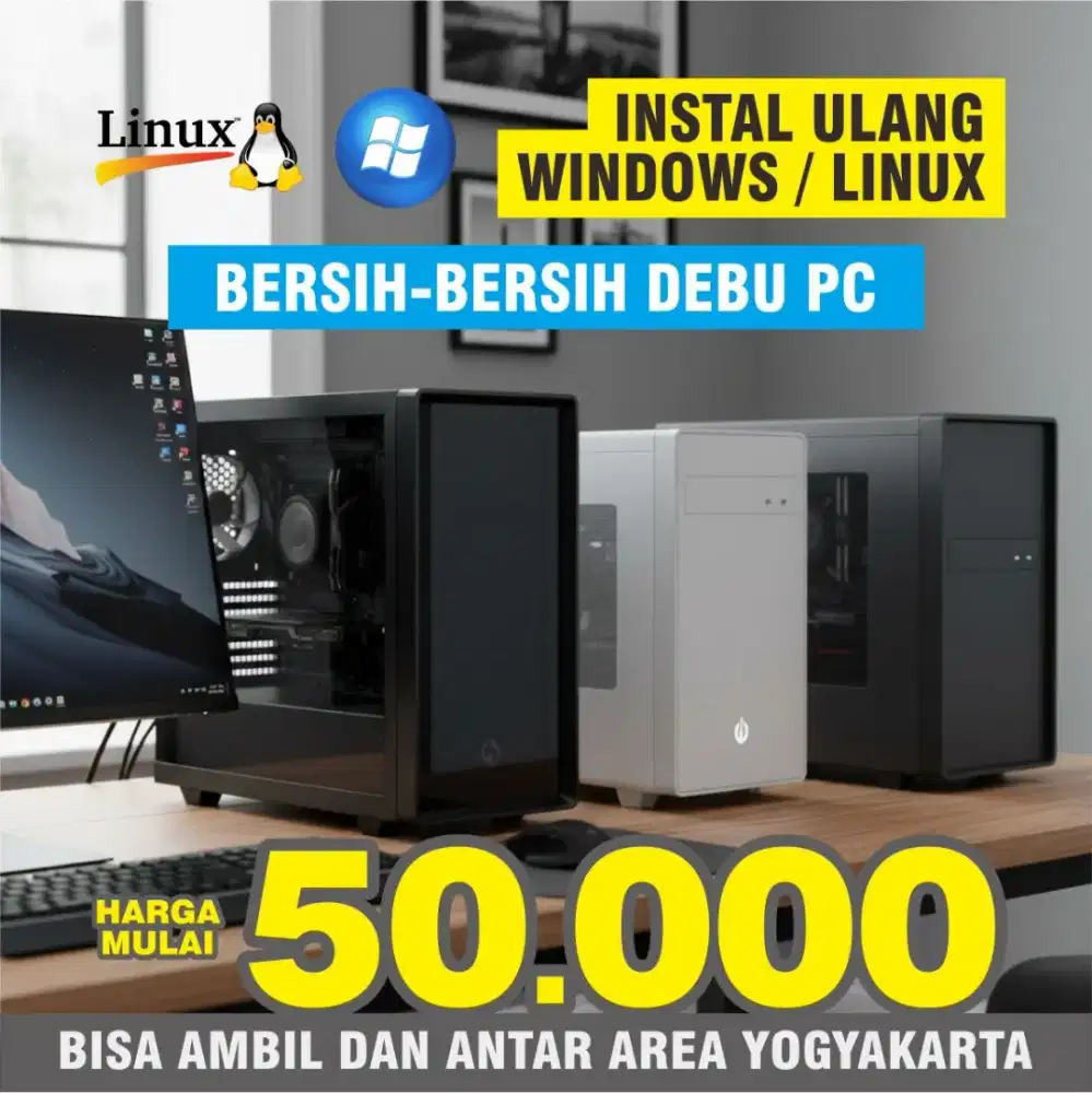 clean dan instal ulang