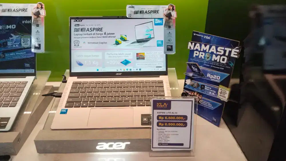 Ready Promo Natal dan Tahun Baru di KLA Komputer Mataram Acer Aspire