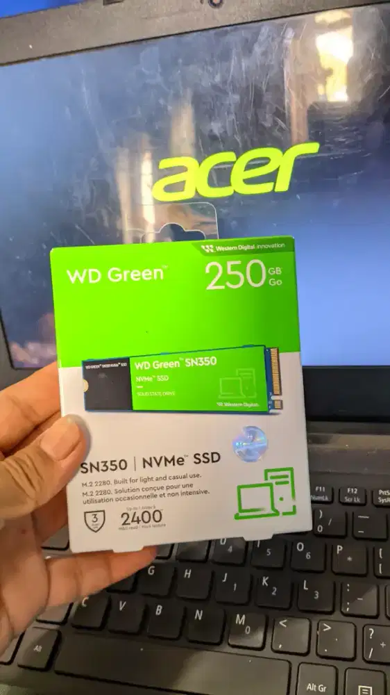 NVME SSD WD GREEN 250 GB Baru Nego