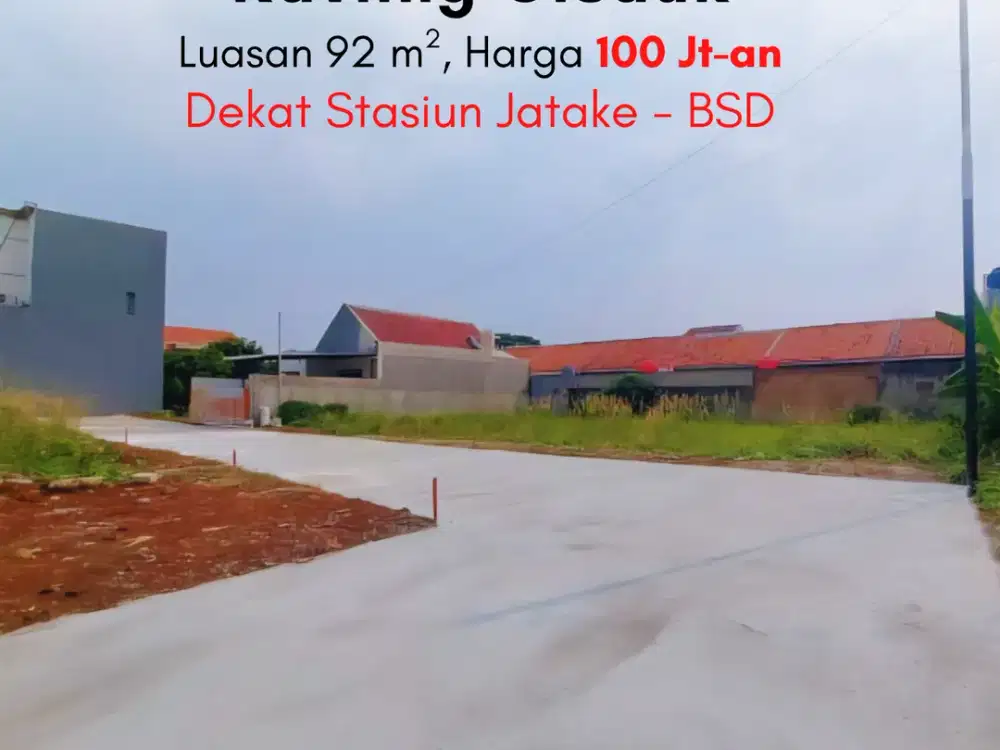 Dekat ICE & AEON Mall BSD, Kavling SHM 1 Juta-an Tangerang. Bisa Cicil