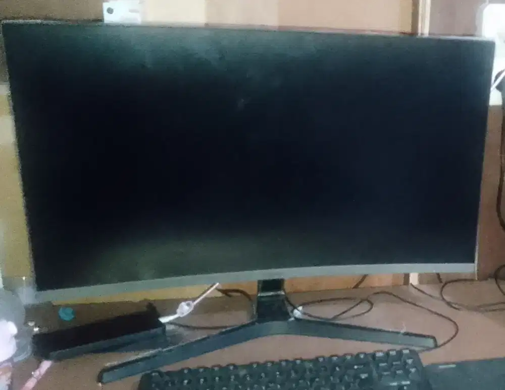 Monitor samsung curve 27 inch fullset