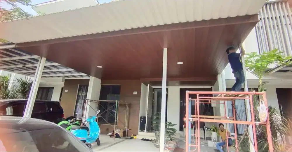 Wall Moulding Sekat Plafon Partisi PVC GRC Gypsum Jasa Tukang Pasang