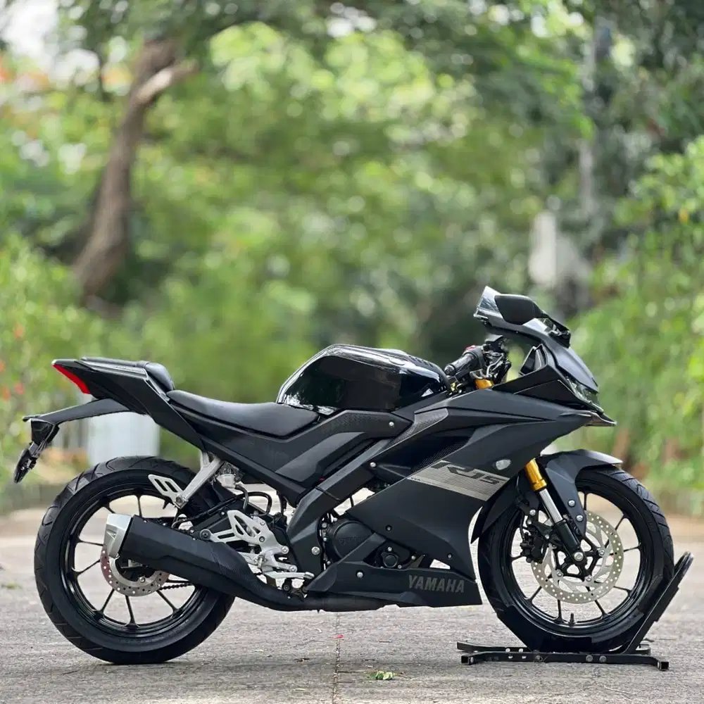 YAMAHA R15 V3 2021 HITAM KM 300 PERAK PAJAK PANJANG FULL ORI