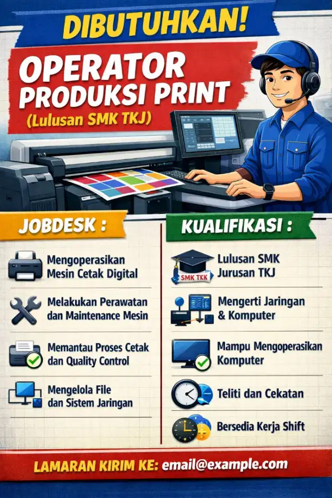 Operator produksi print